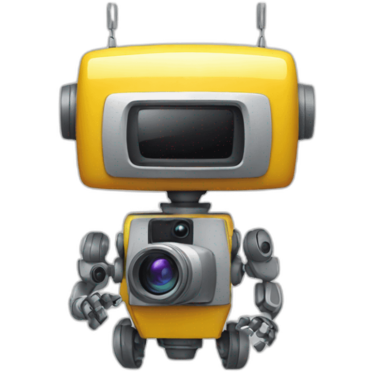 robot with video camera emoji