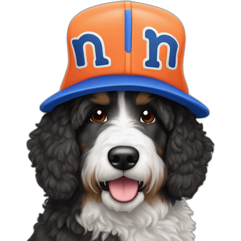 bernedoodle mets hat emoji