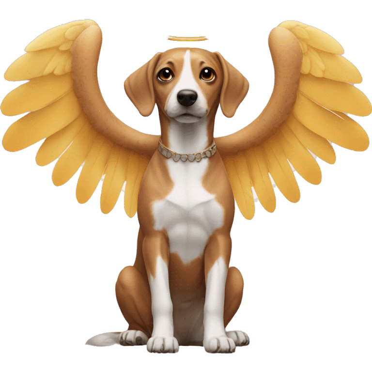 Dashaund with angel wings  emoji