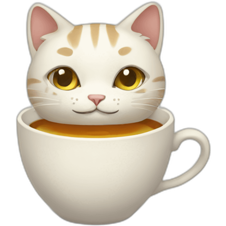 tea cat emoji