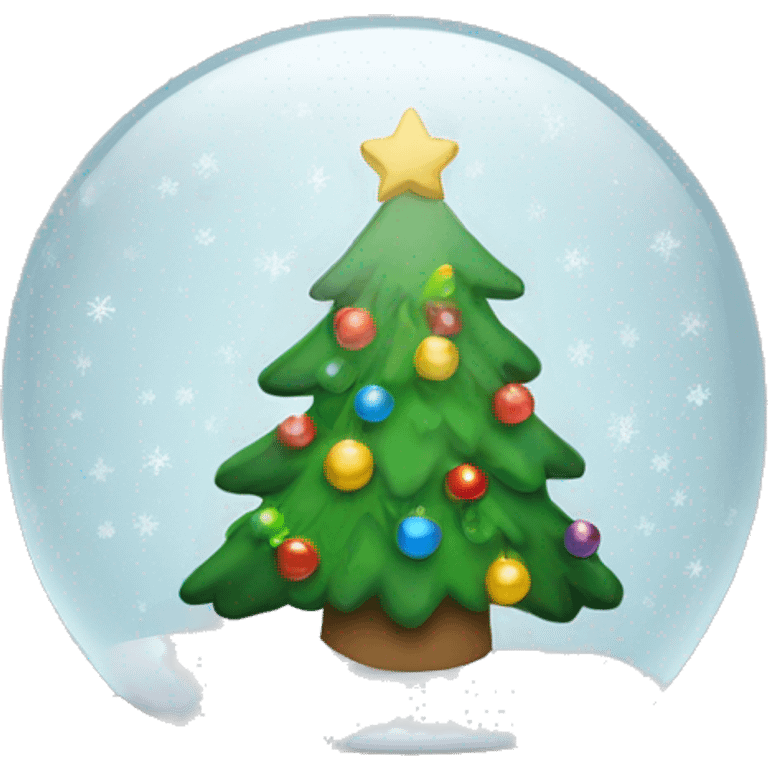 Christmas snowglobe emoji