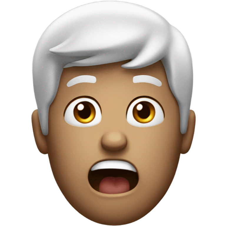 Guy with hands on head shocked emoji