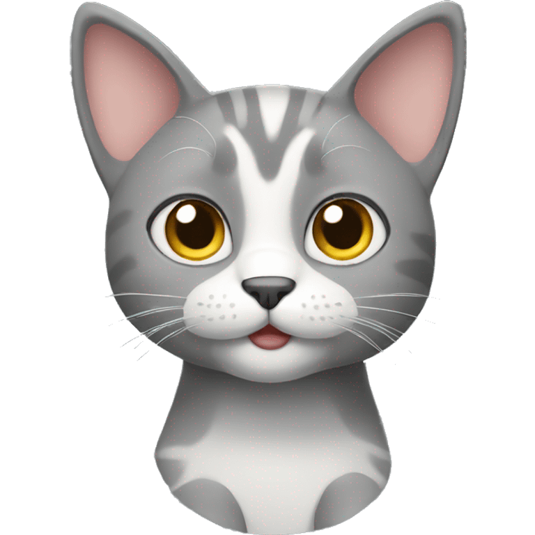 gray cartoon cat emoji