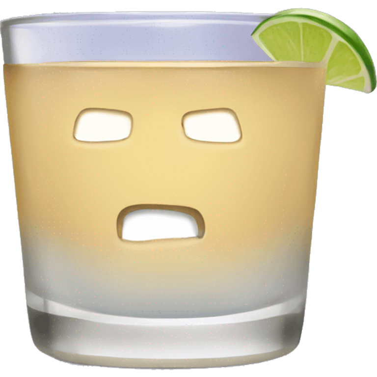 Tequila Shot no face emoji