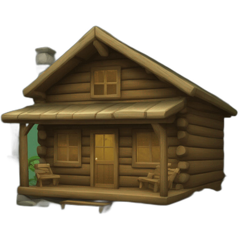 Forest Cabin (iOS style) emoji