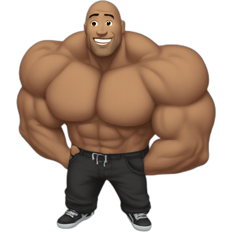 The Rock qui twerk emoji