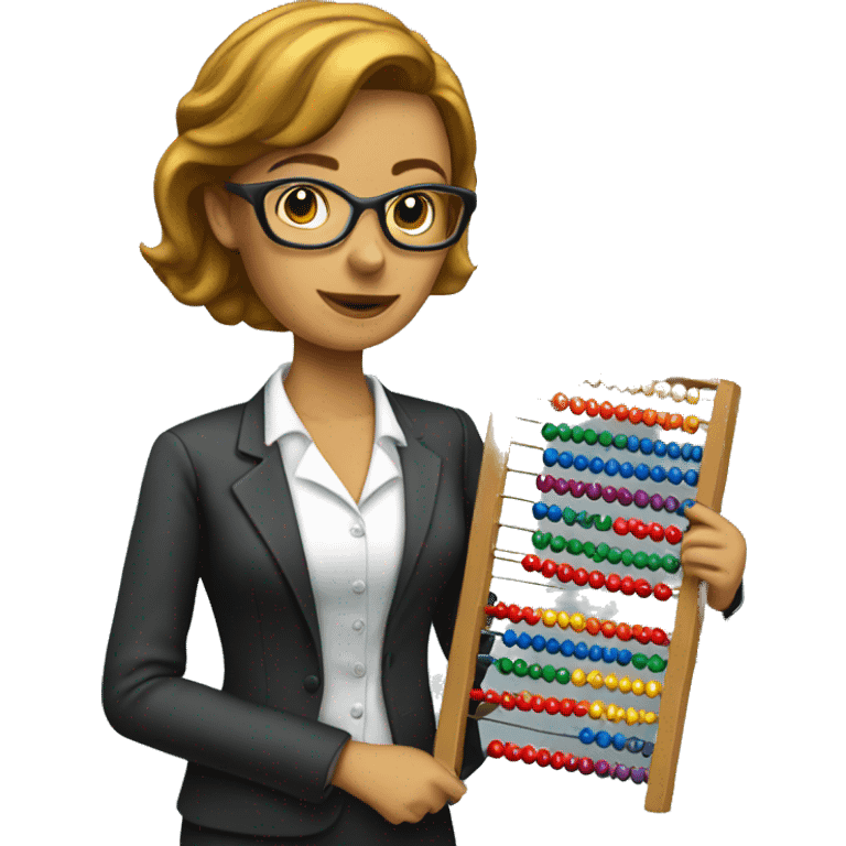 Lady accountant with abacus emoji