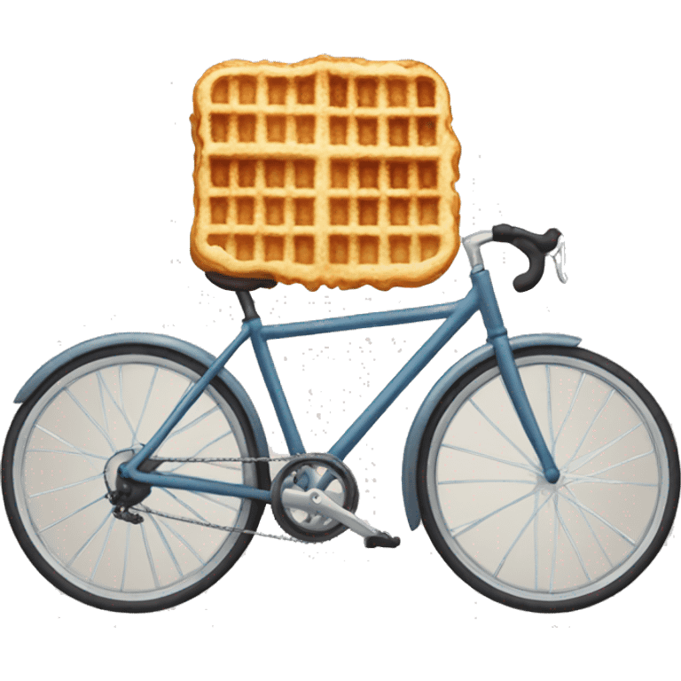 Bicycle waffles  emoji