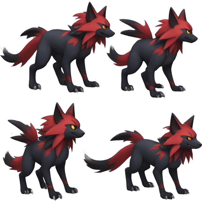 Nargacuga-Litten-Zoroark full body emoji