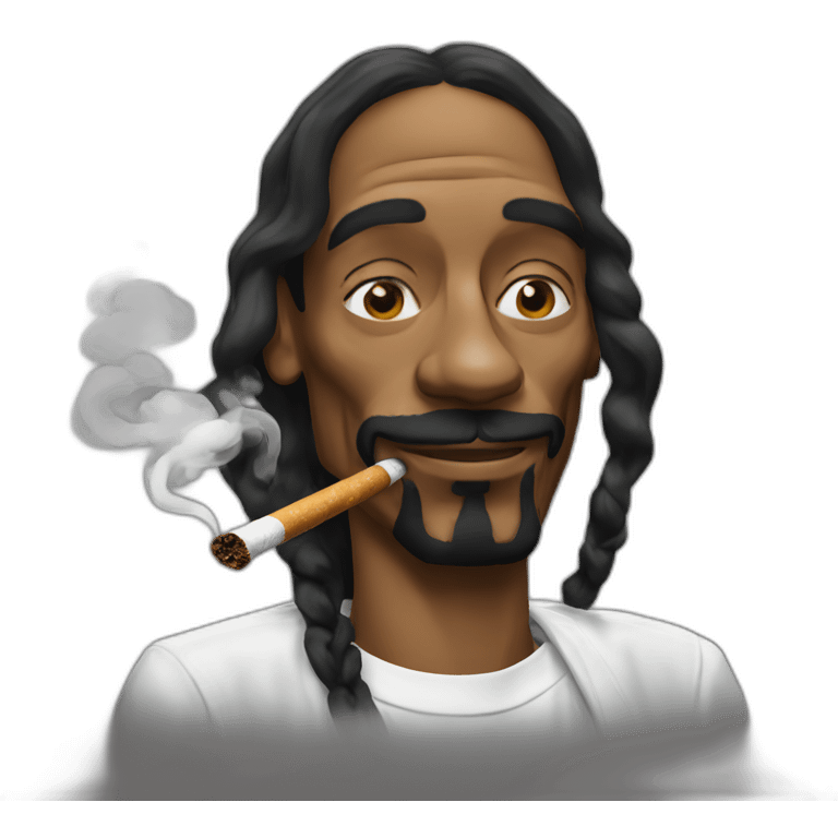 Snoop dogg smoking emoji