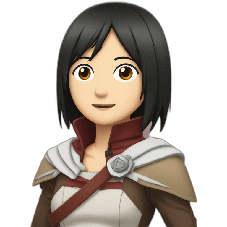 mikasa ackerman make heart emoji