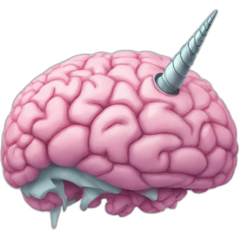 Unicorn brain emoji