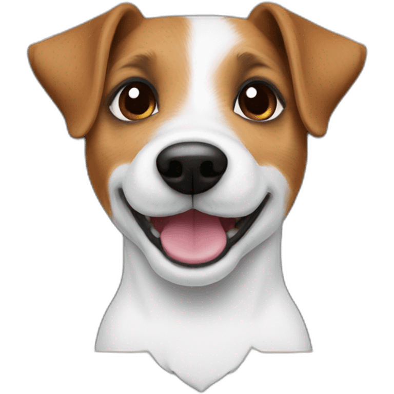 Jack Russell Terrier with a black board emoji