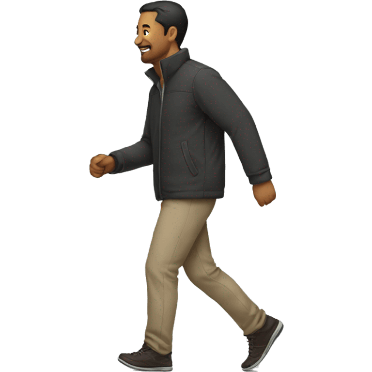 man walking sideways emoji