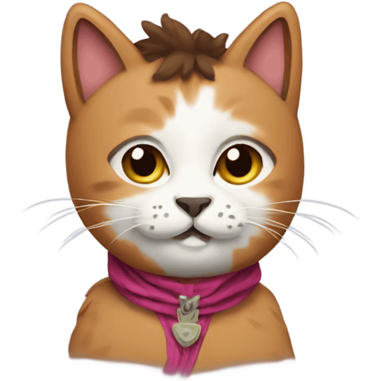 cat with a lama costume emoji