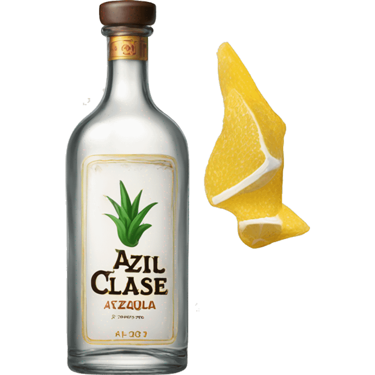 A bottle of clase azúl tequila emoji