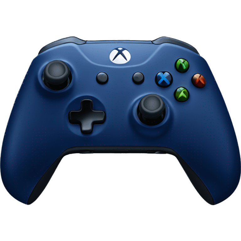 dark blue xbox one series x controller emoji