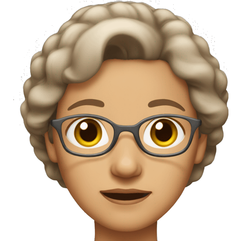 grandmother, light-brown hair, short emoji