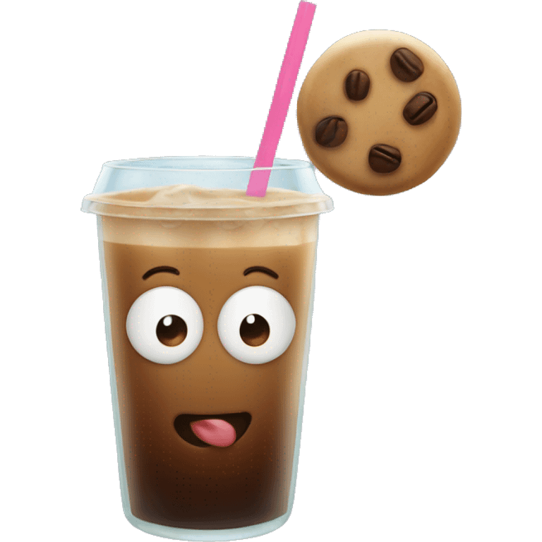 Iced coffee in a glass  emoji