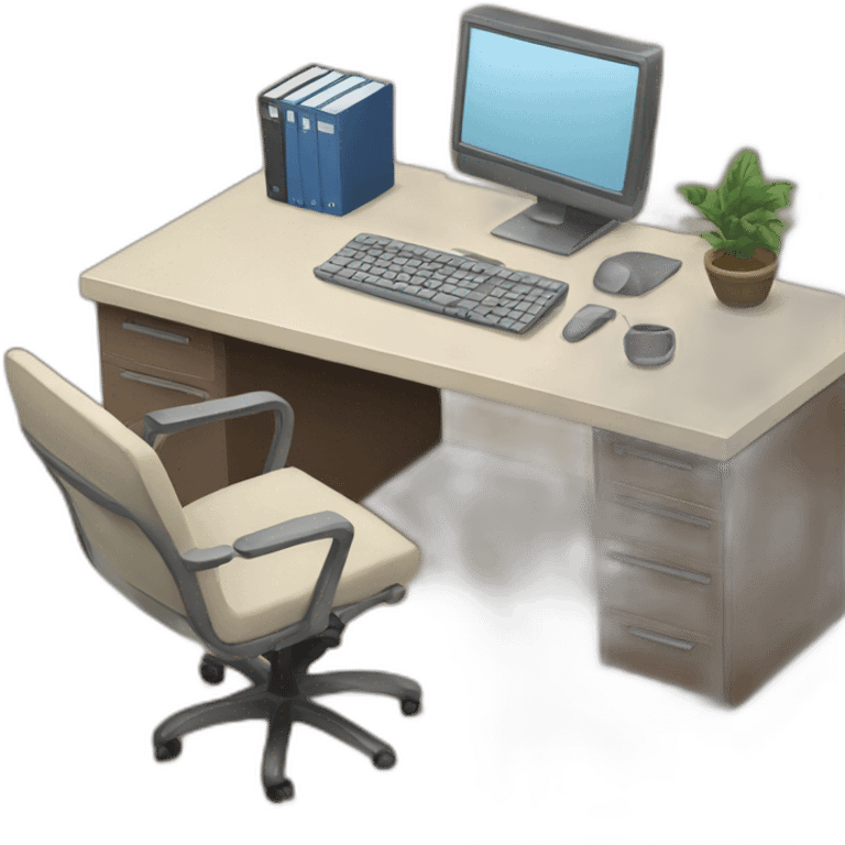 Office desk emoji