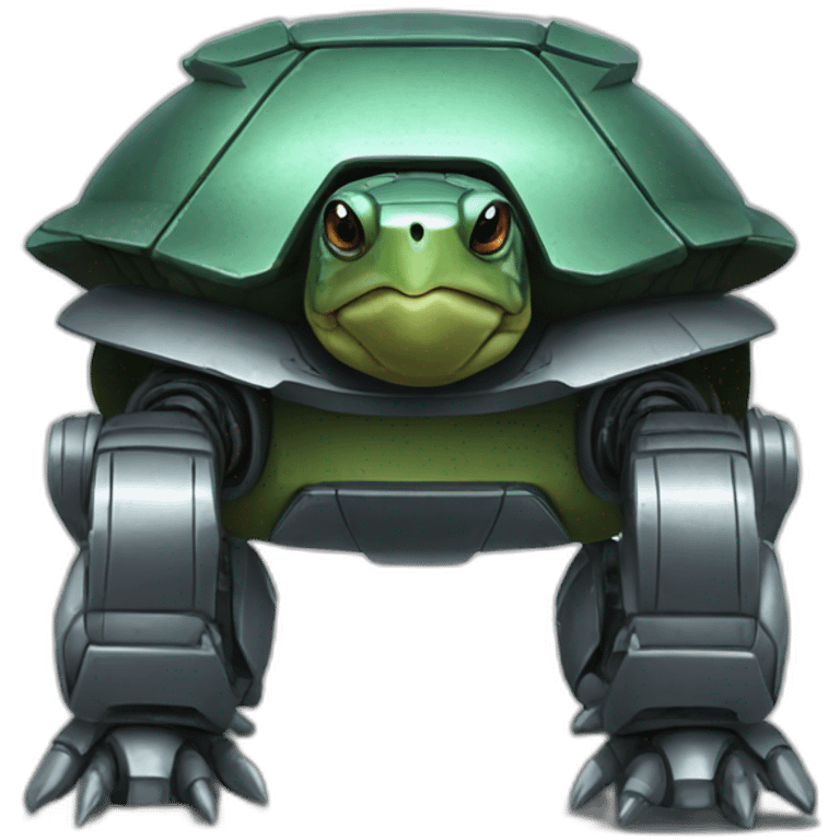 A robot armored turtle emoji