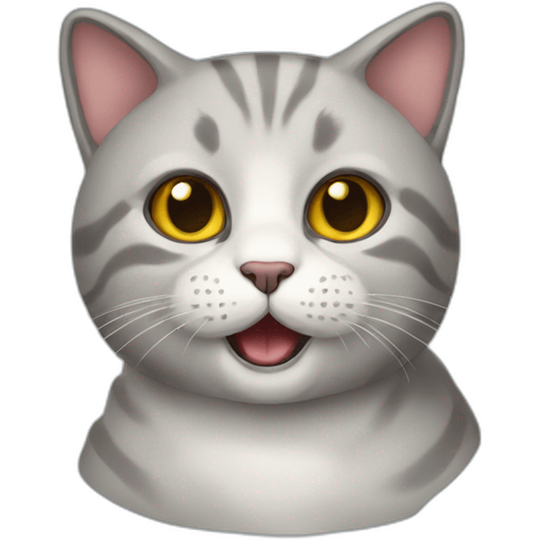 BRITISH CAT PLAYING emoji