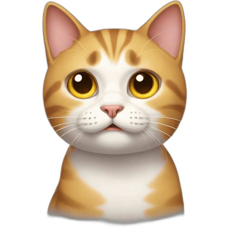 Stunned cat emoji