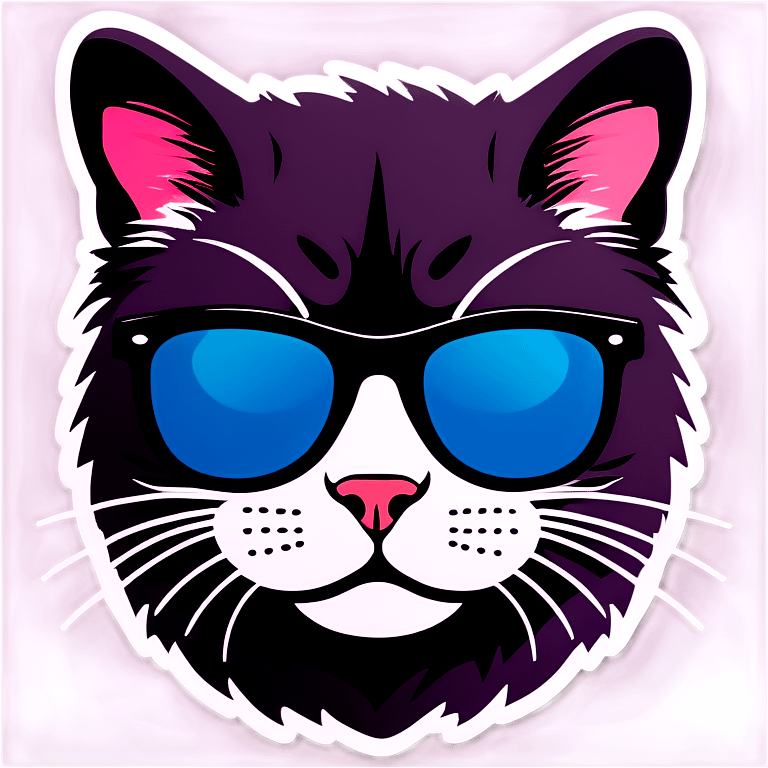 Cat with sunglasses emoji