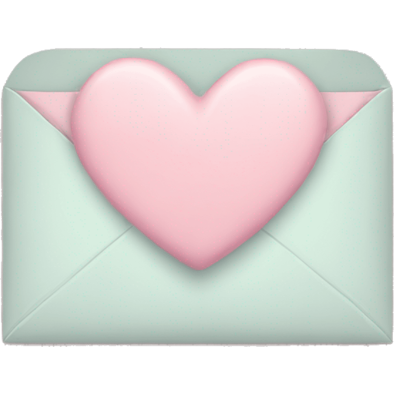 pastel pink heart envelope emoji