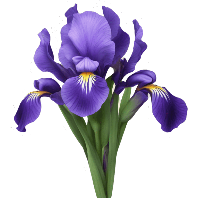 Huge iris bouquet  emoji