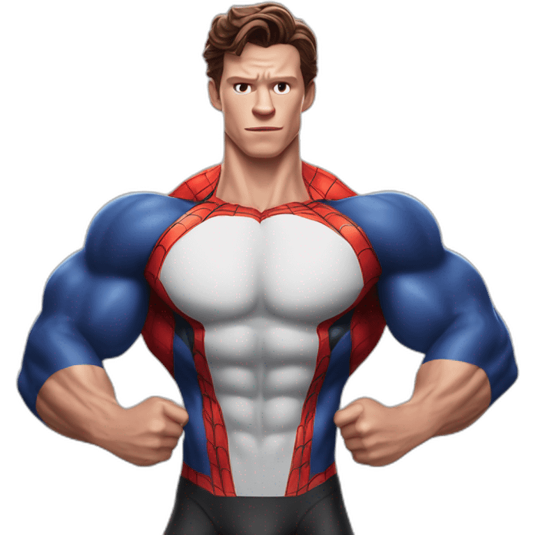 Tom Holland spiderman bodybuilder emoji