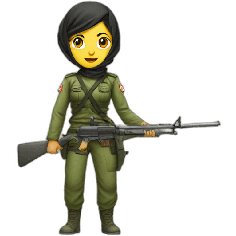 iran woman fighters emoji