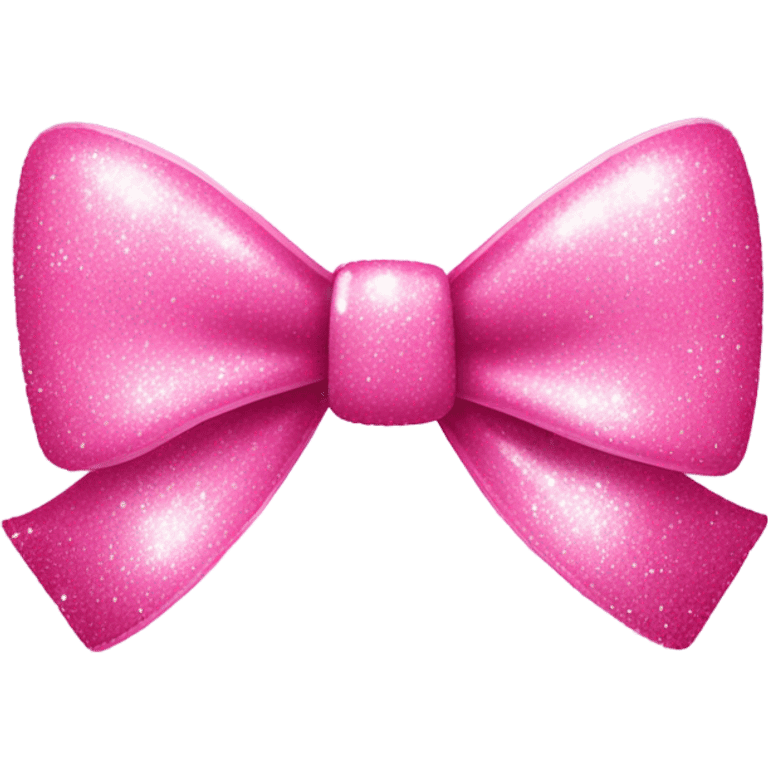 pink bow with sparkles emoji