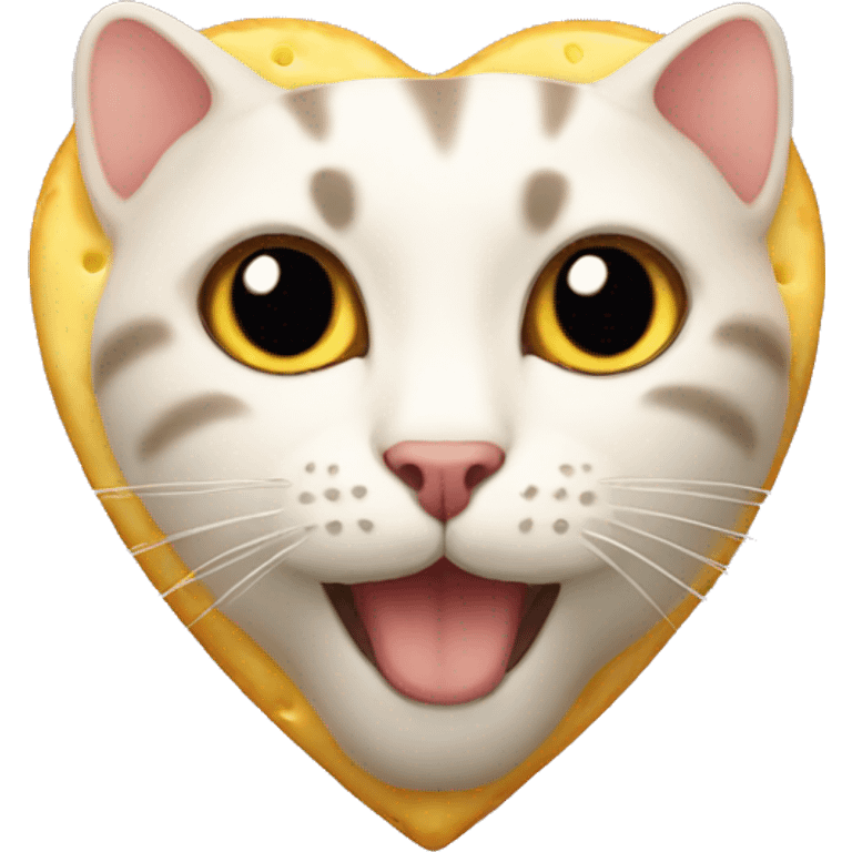 cheese cat heart emoji