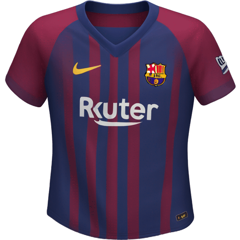 fc barcelona jersey  emoji