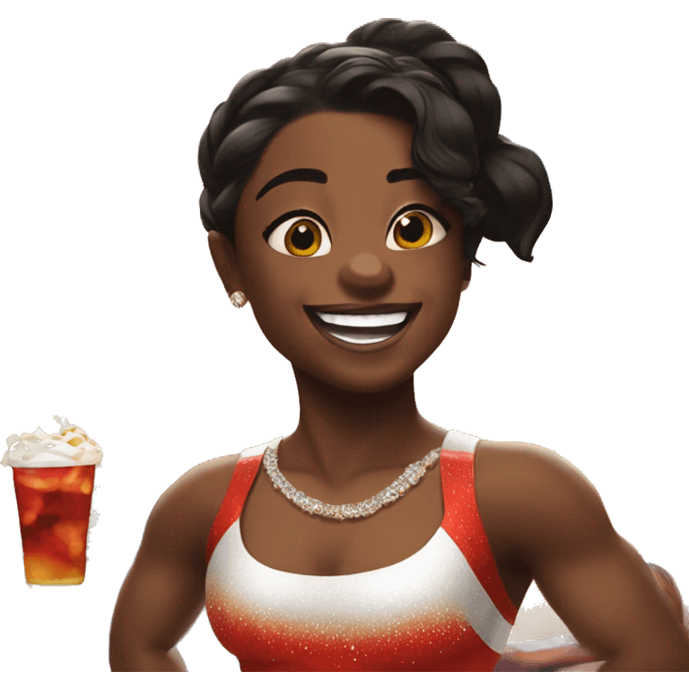 Simone Biles at a Diddy party emoji