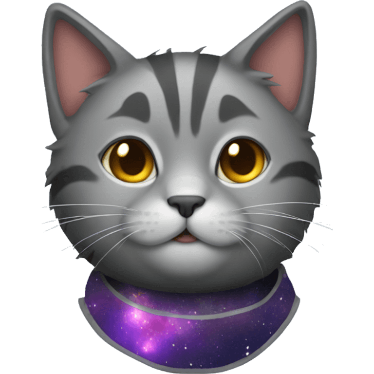 cat with space fur emoji