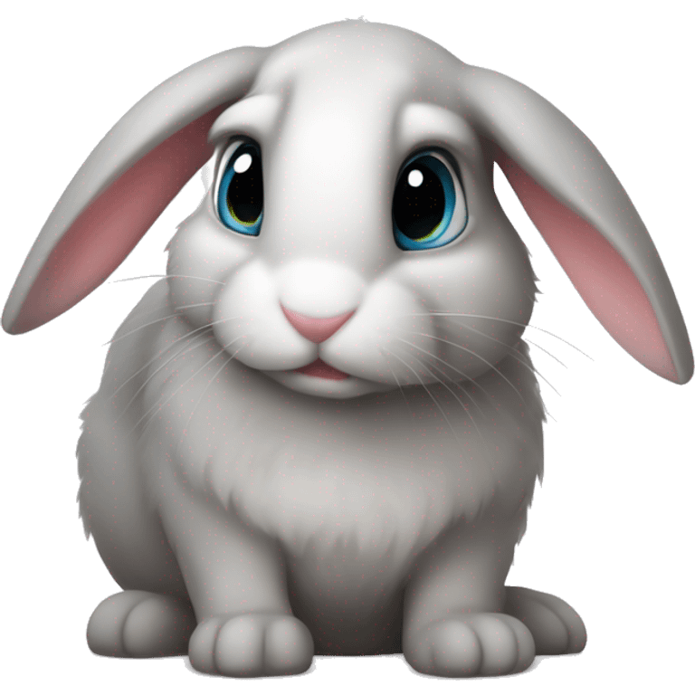 bunny cute heterocromia emoji