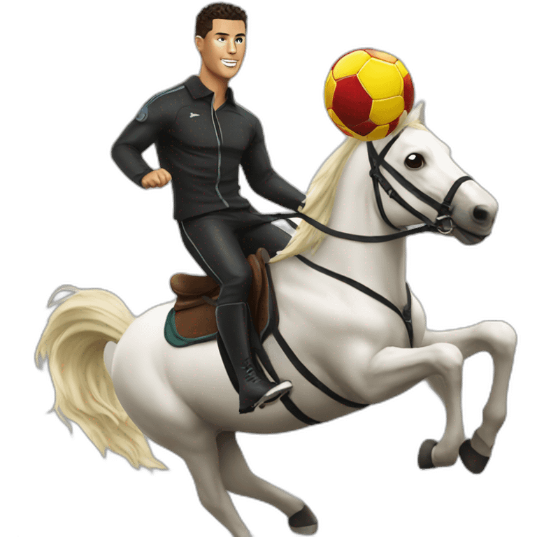 ronaldo riding mess emoji