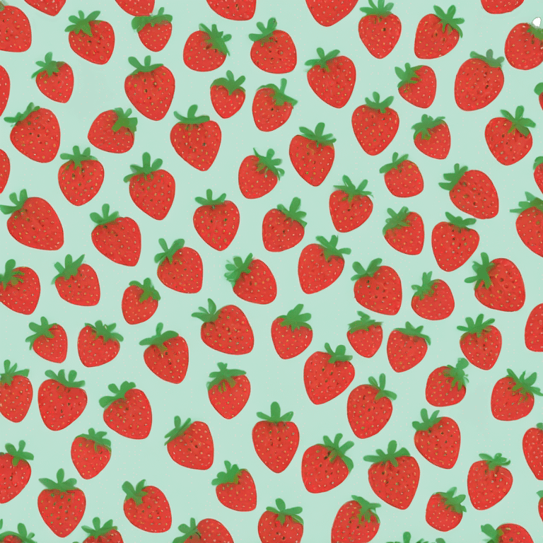 Strawberry pattern heart emoji