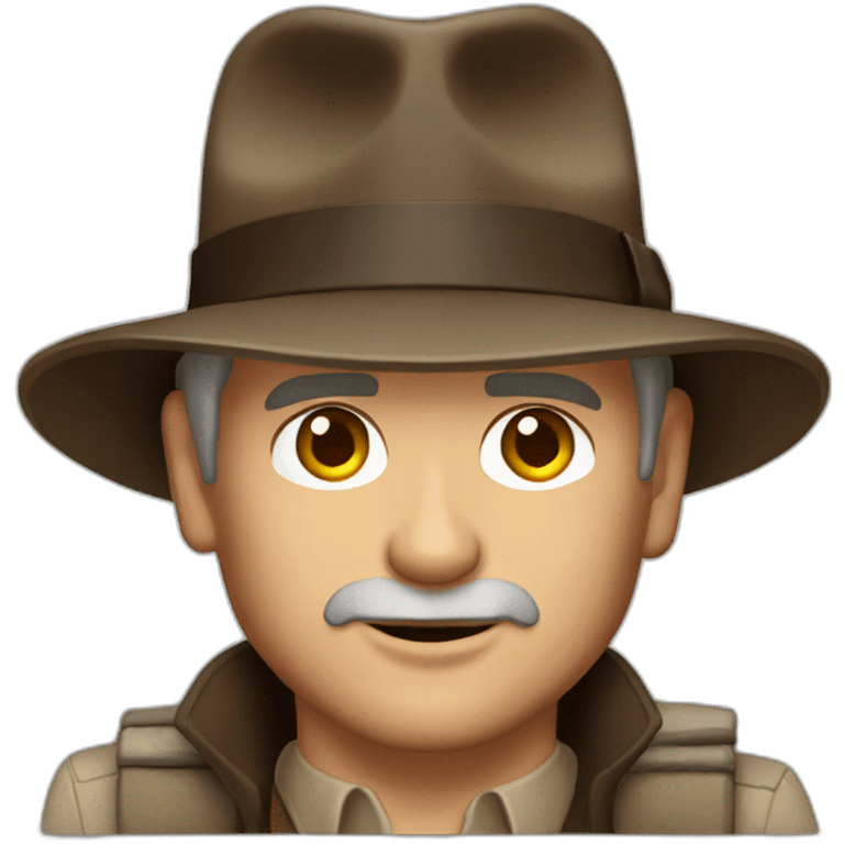 Harrison Ford as Indiana Jones. No patterns emoji