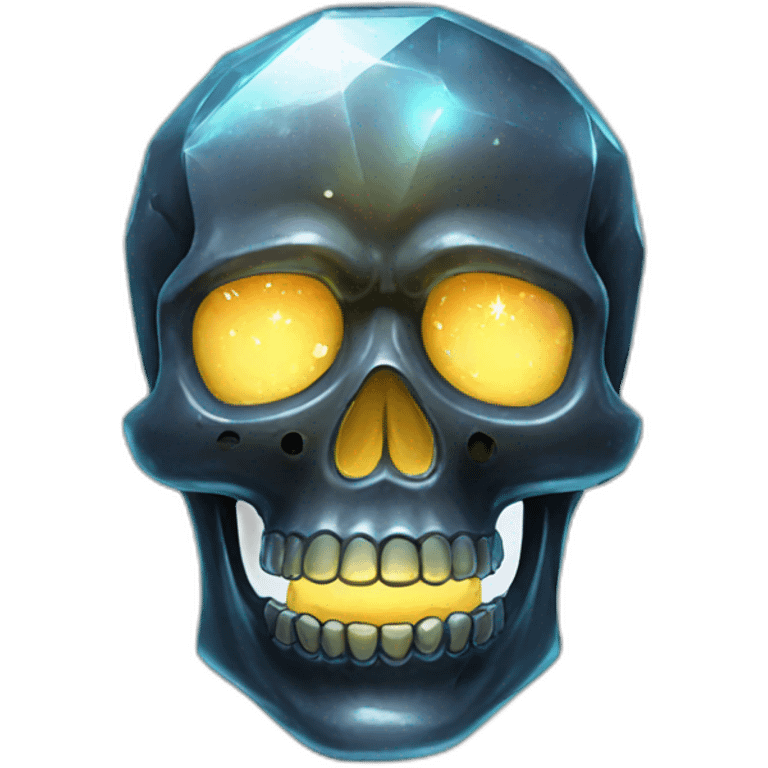 glow Crystal skull emoji