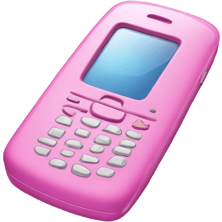 Pink phone  emoji