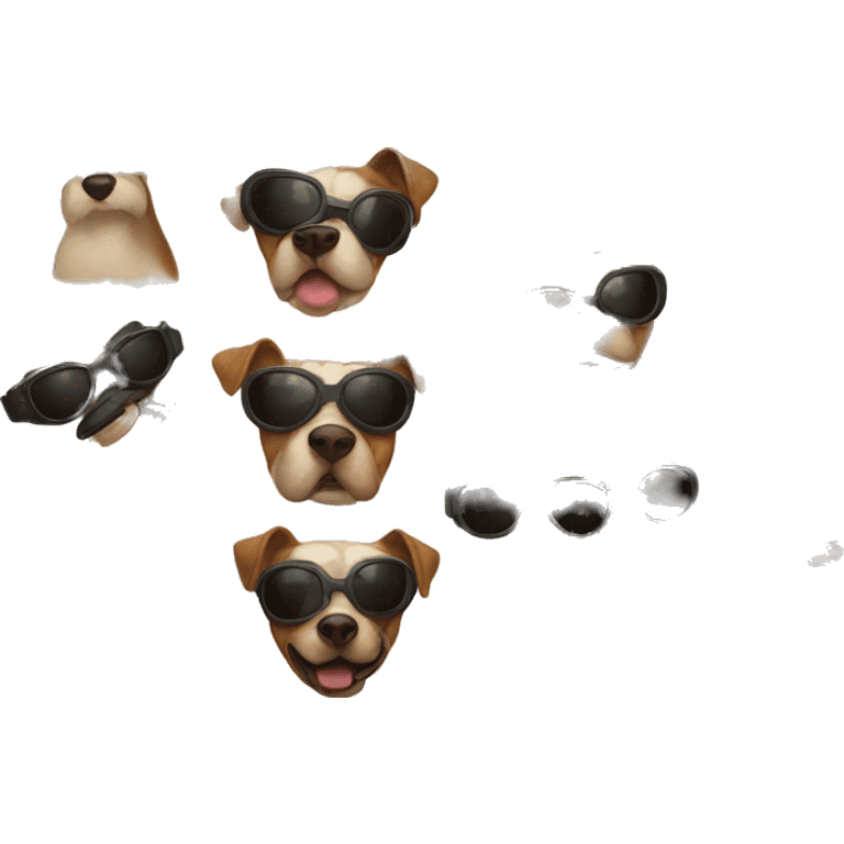 Dog goggles emoji