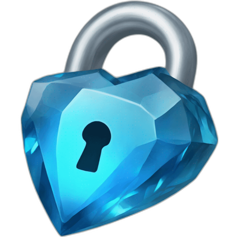 blue gem lock emoji