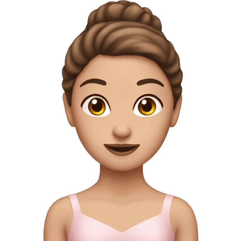 Brown hair ballerina  emoji