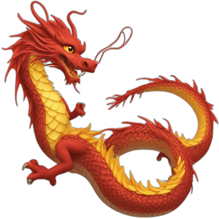 chinese dragon's tail emoji