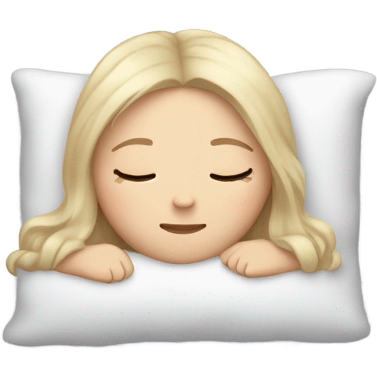 white girl sleeping emoji