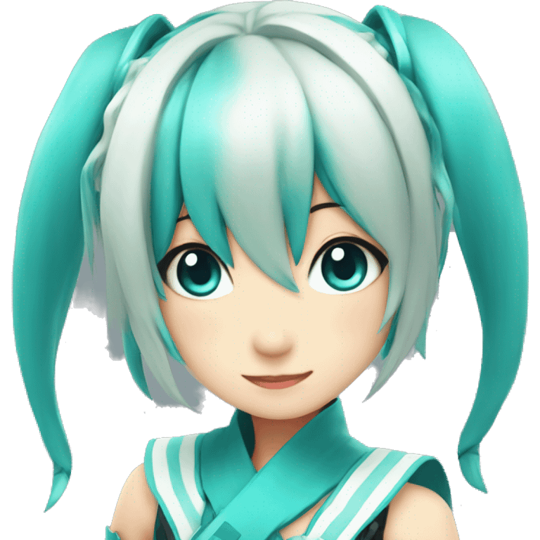 Hastune miku cosplay  emoji