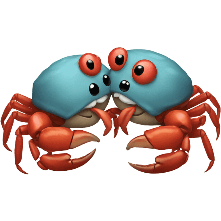 Crabs Kissing eachother emoji